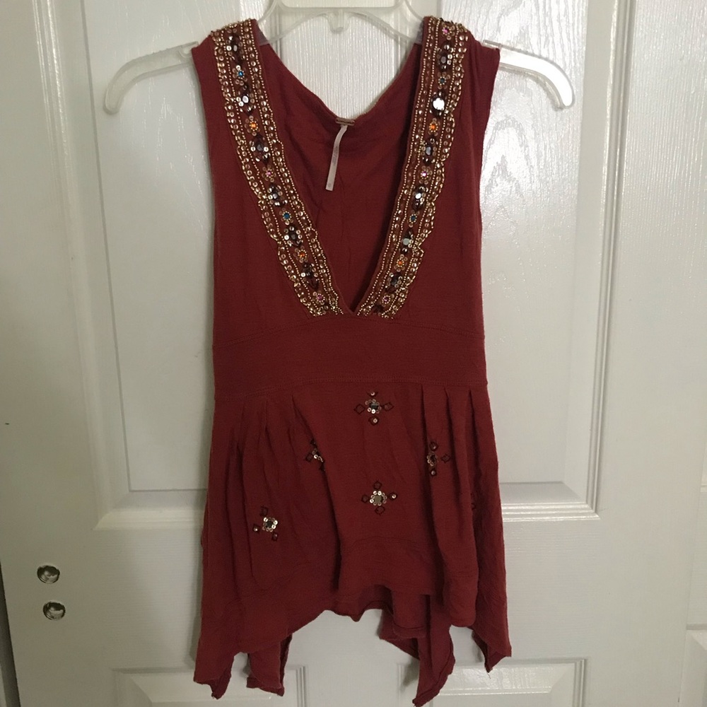 NWOT Free People v-neck top